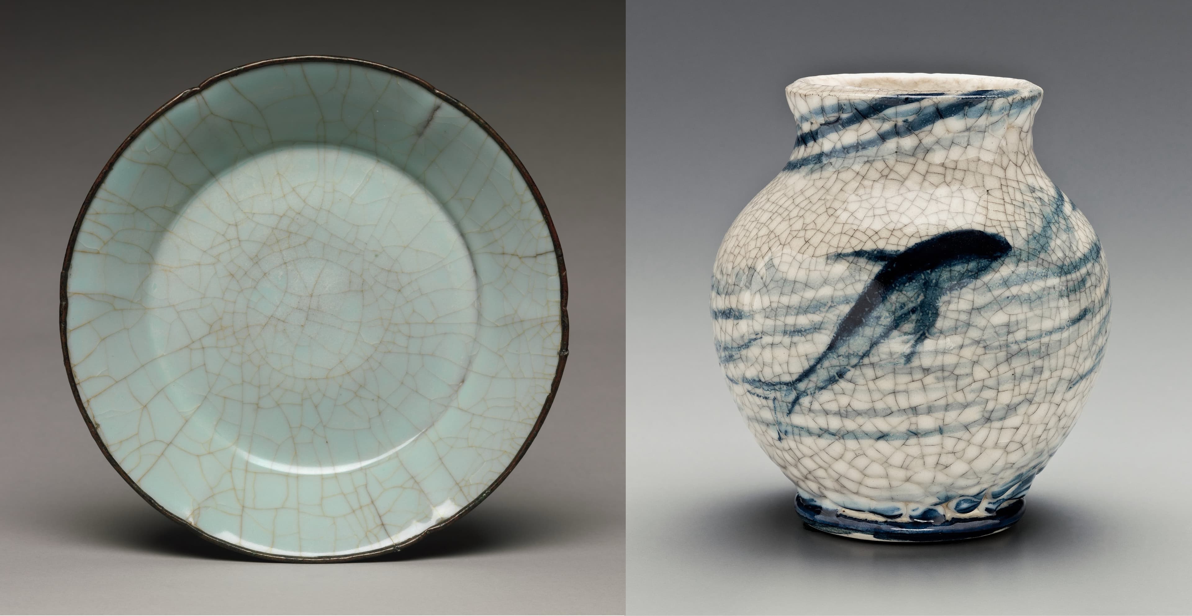 Examples of decorative crazing