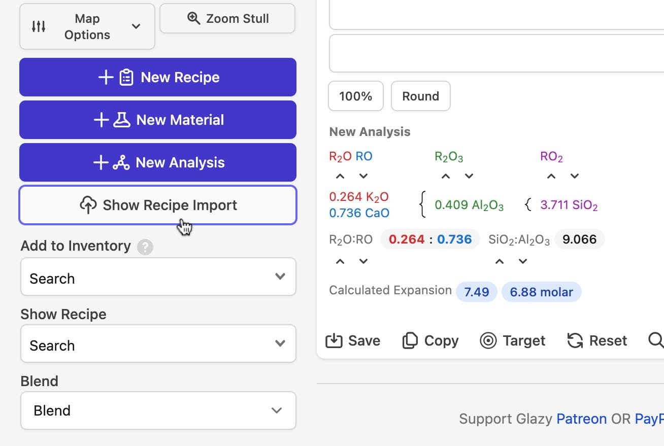 Import Recipe Button