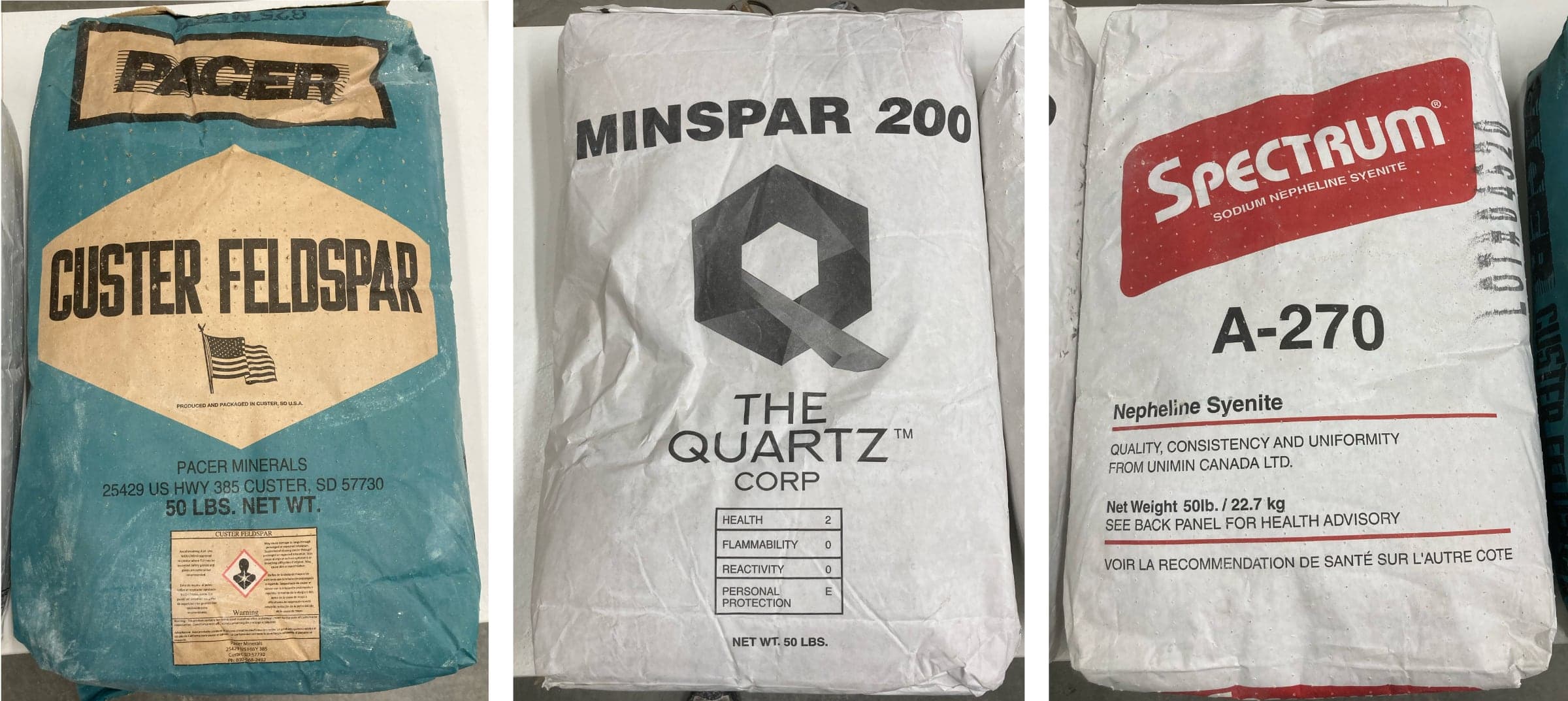 Potash Feldspars, Soda Feldspar and Nepheline Syenite