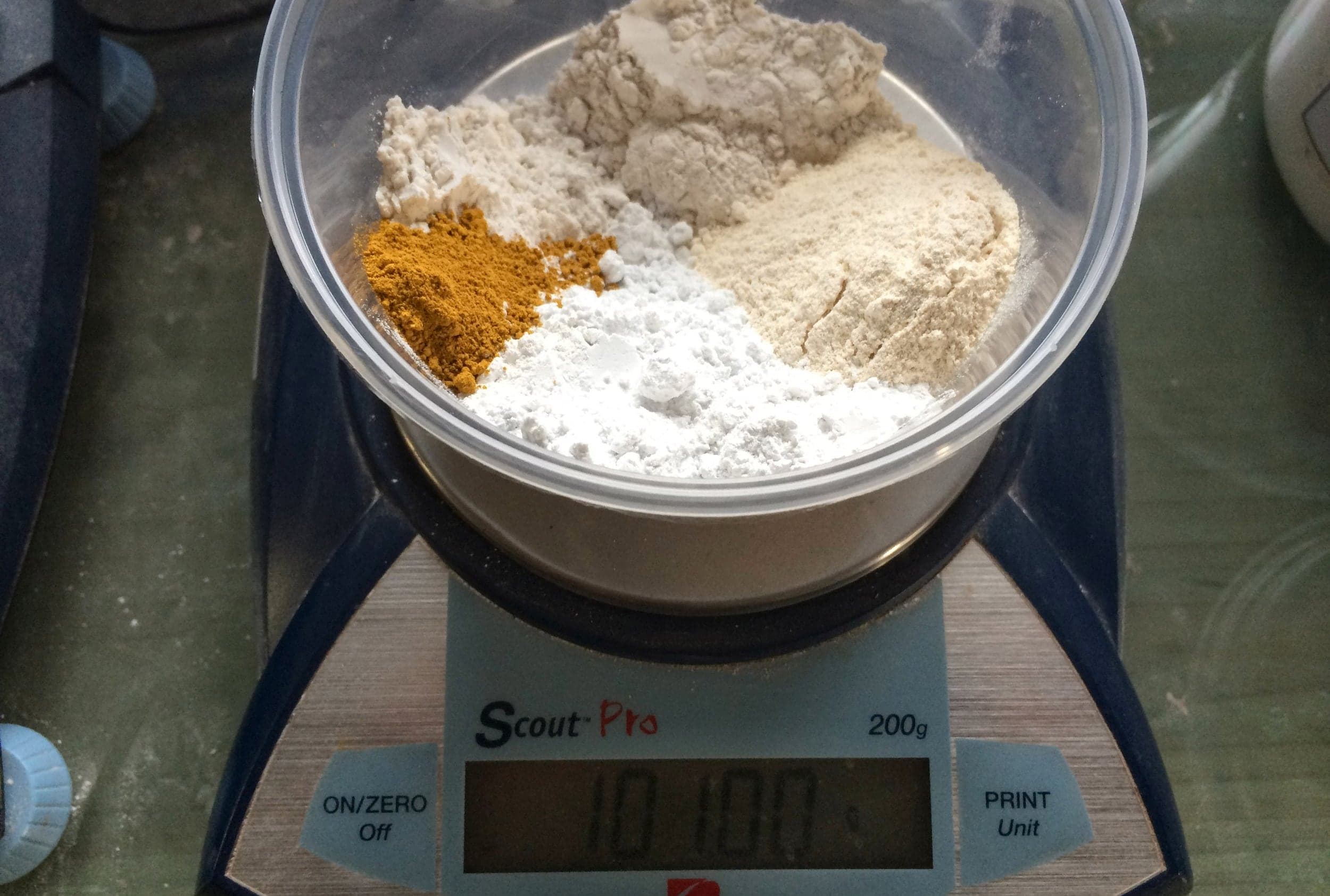 Example of multiple ingredient glaze