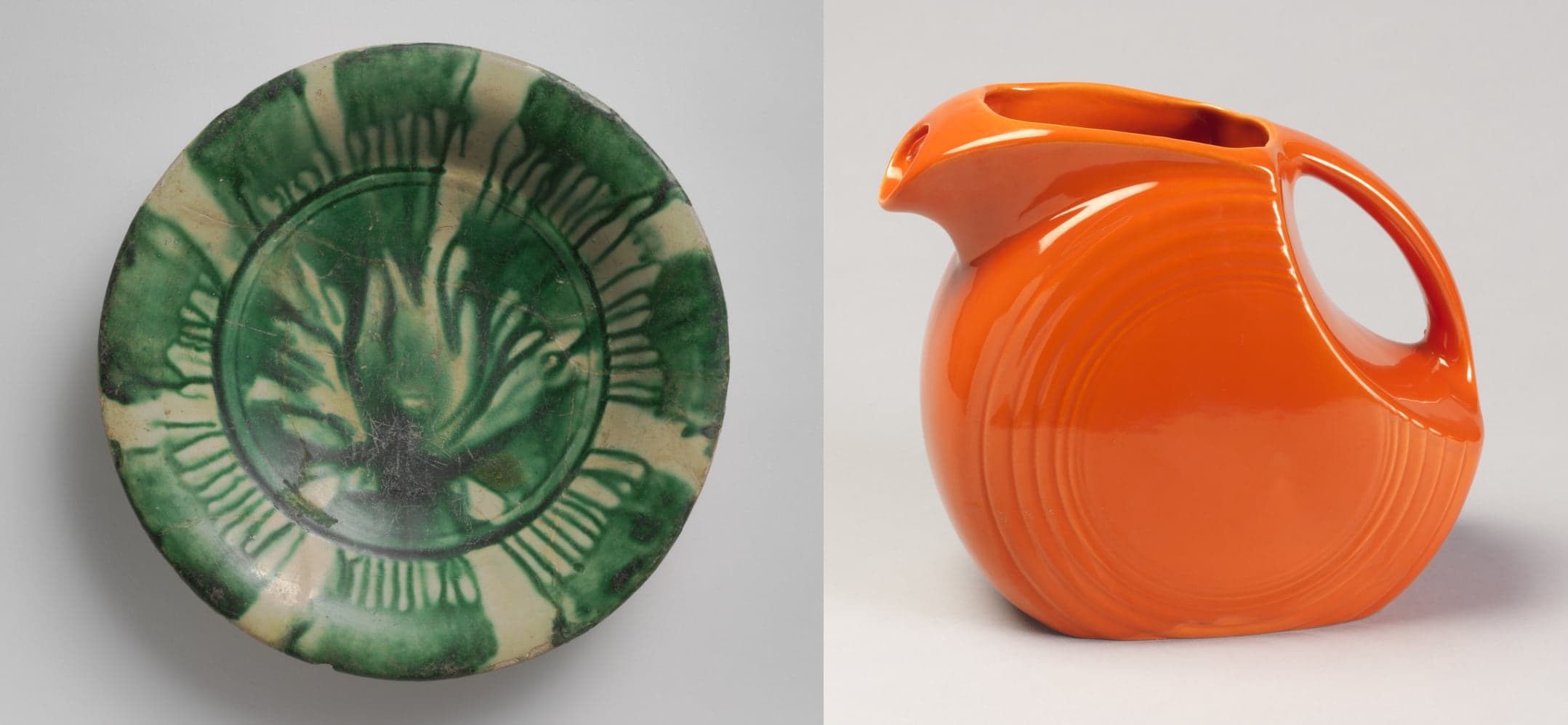 Examples of lead and uranium glazes