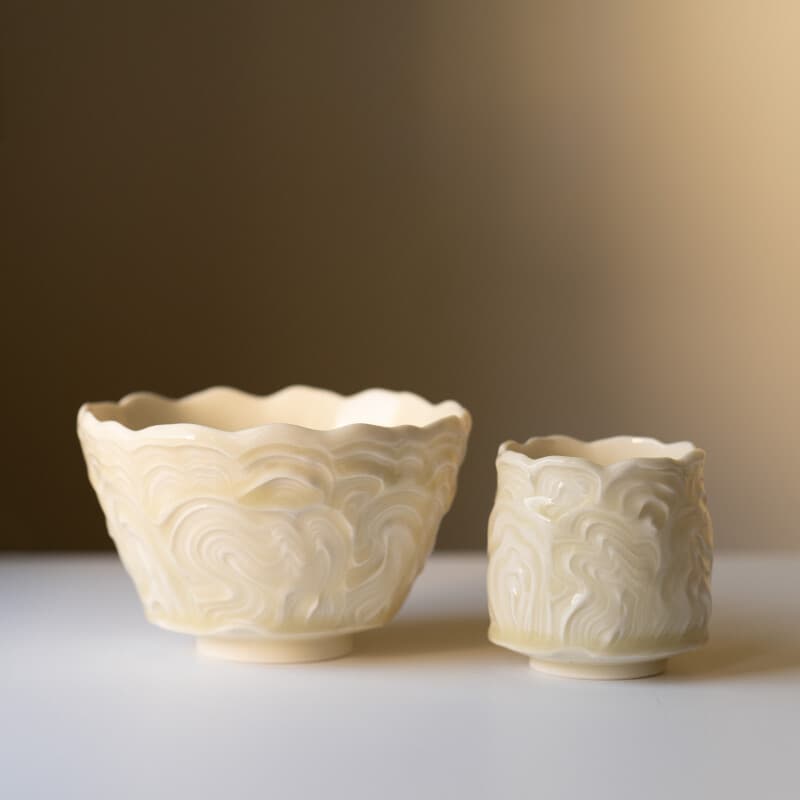 Oxidation yellow celadon