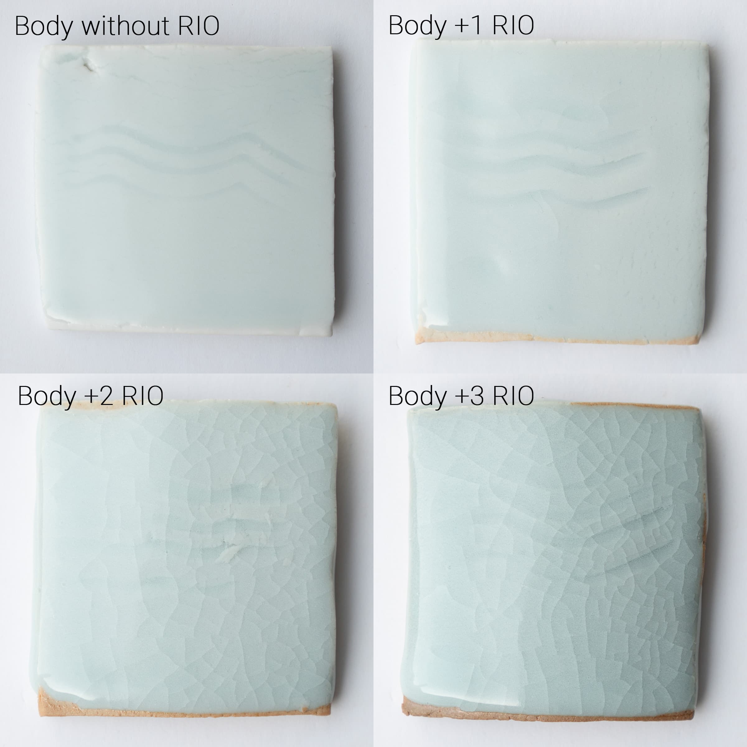 Iron oxide additions to a clay body