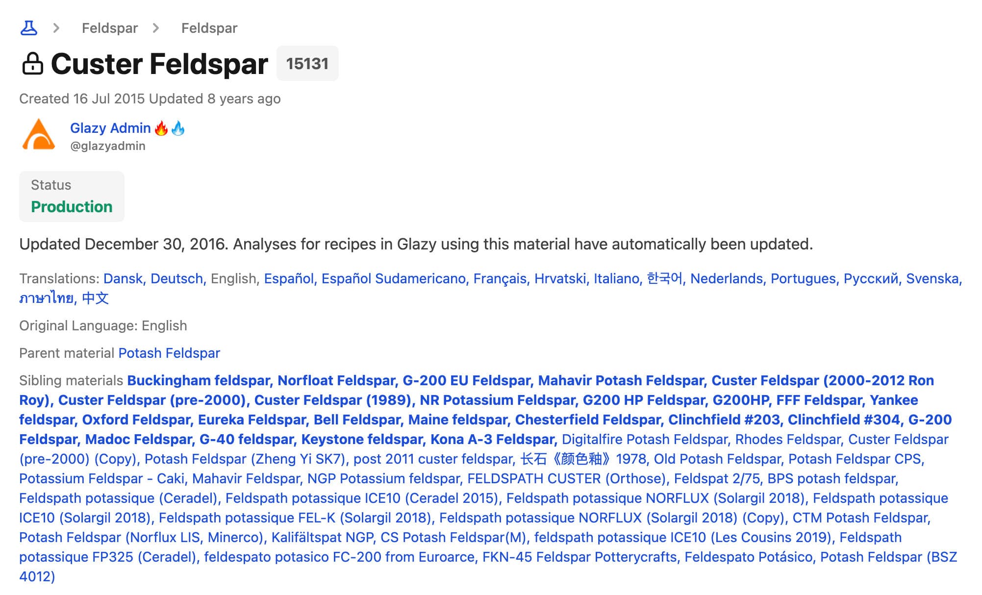 Parent & Sibling Materials